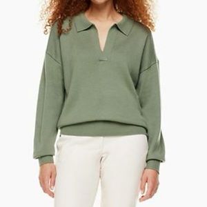 Aritzia Wilfred Clara relaxed polo sweater, S